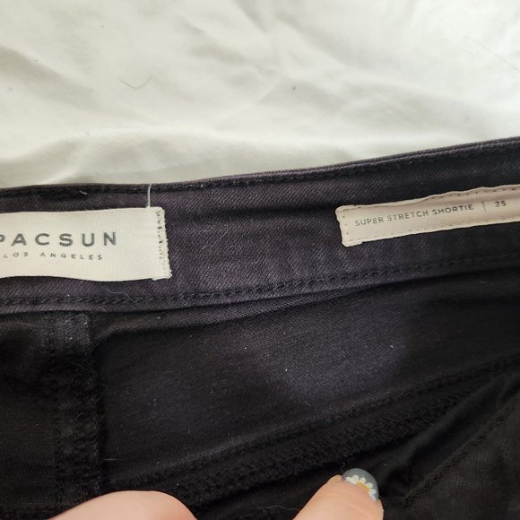 PacSun Super Stretch Shorty Short Shorts - Picture 3 of 4